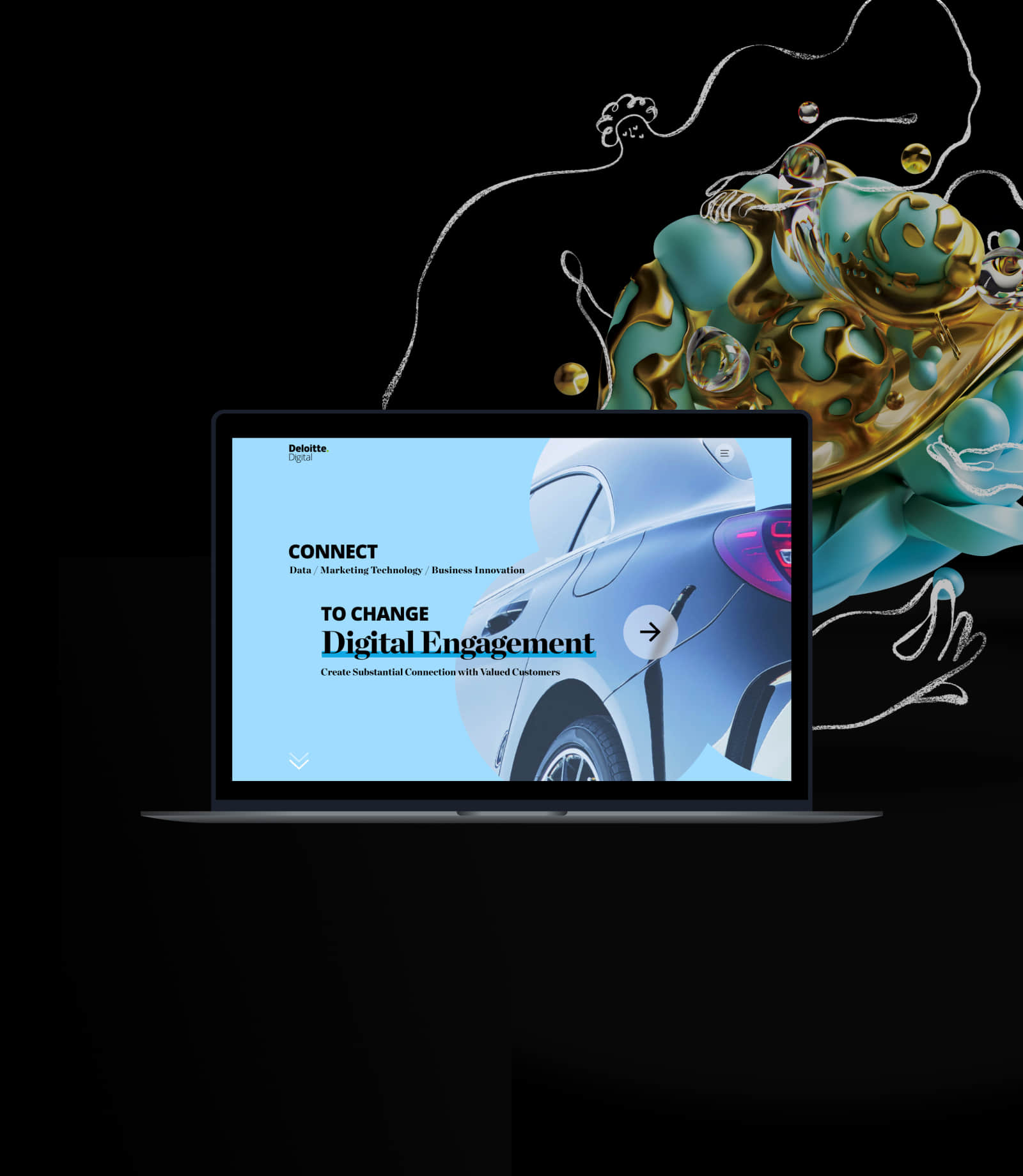 Deloitte website case visual