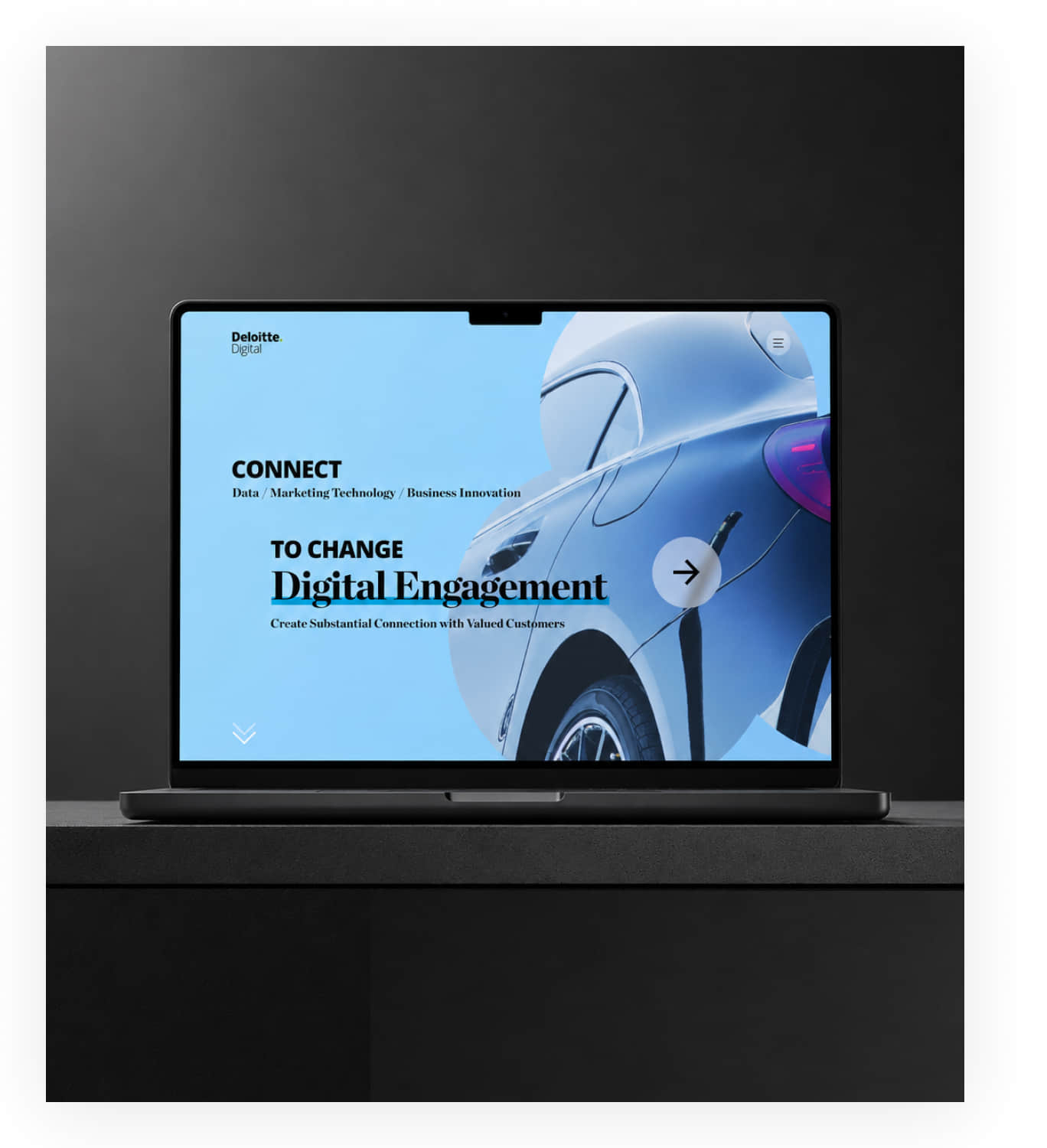Deloitte website case visual